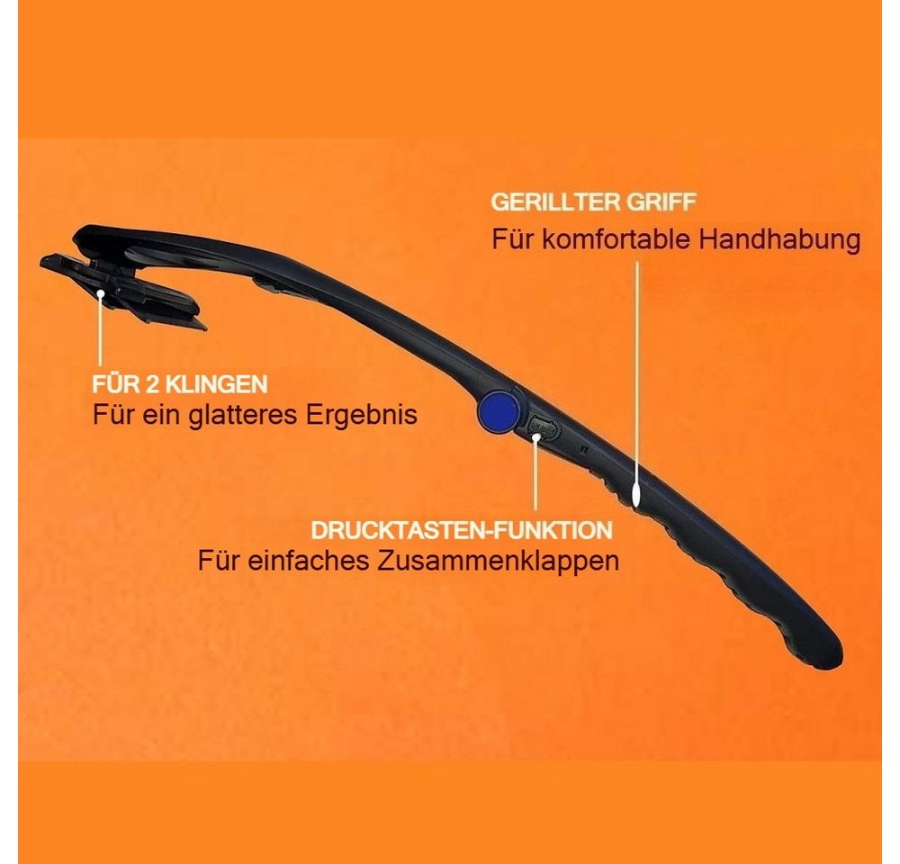 wohnTRAUM24 Haarschneider Männer Rückenrasierer, Ergonomischer Rückenhaarentferner für Männer, Geeignet zur Haarentfernung an Brust, Rücken sowie Armen und Bauch Bild 2