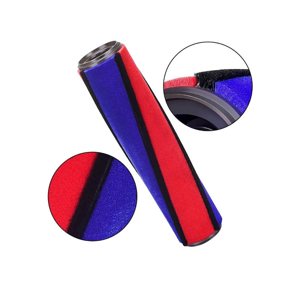 Trade-Shop Bürstenrolle Softwalze passend für Dyson V6 Fluffy, V7 Motorhead, V8 Total Clean, Zubehör für Dyson 966488-01, kann mit Wasser gereinigt werden, Durchmesser: 5,5cm