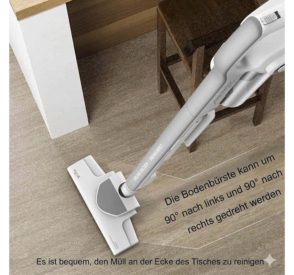 Deerma Handstaubsauger Deerma DX700 kabelgebundener Staubsauger 2-in-1-Sauger für Haushalt, 600 W, beutellos, mit 600 W Saugleistung 15KPA beutelloser vertikaler Handstaubentferner Bild 2