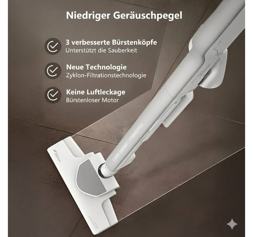 Deerma Handstaubsauger Deerma DX700 kabelgebundener Staubsauger 2-in-1-Sauger für Haushalt, 600 W, beutellos, mit 600 W Saugleistung 15KPA beutelloser vertikaler Handstaubentferner Bild 4
