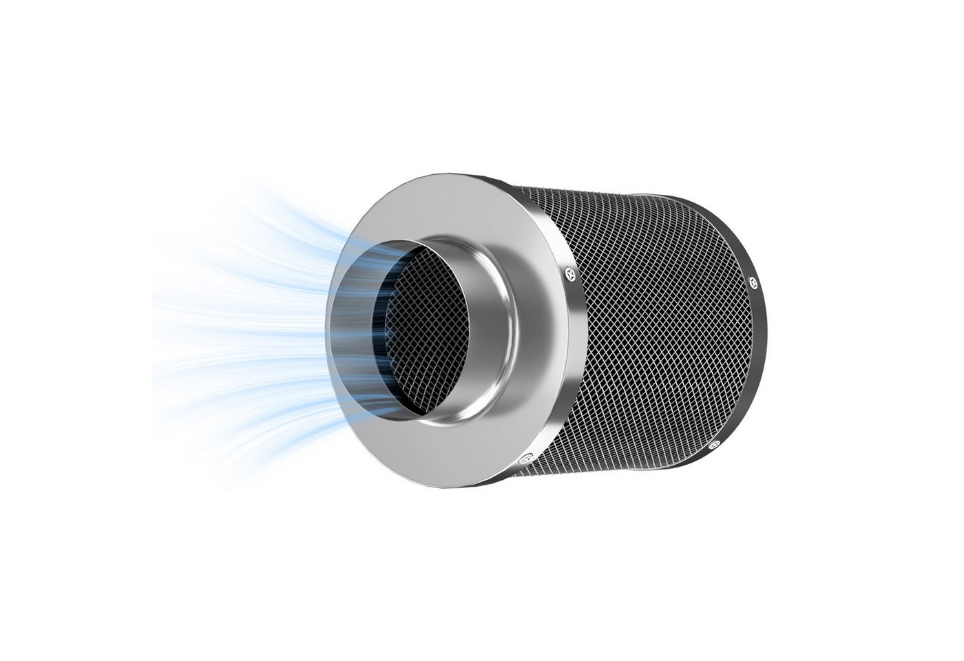 CannoBox Geruchsfilter Aktivkohlefilter 100 mm-für Growbox Zelt Schrank Abluft Anbau, 210 CFM,10 cm Durchmesser,Aktivkohlefilter für Growzelt Komplett Set Bild 5