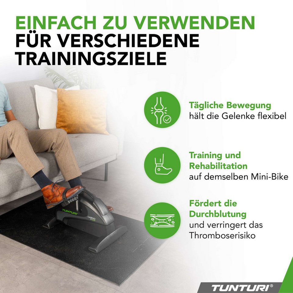 Tunturi Pedaltrainer Heimtrainer - Cardio Fit M30 Mini Bike - Pedaltrainer - Arm- und Beint Bild 4