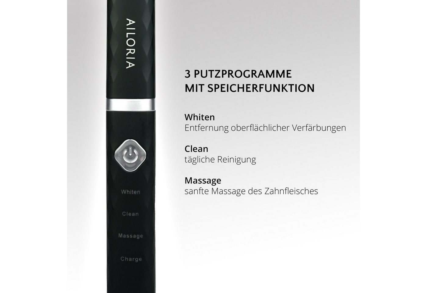 AILORIA Schallzahnbürste FLASH TRAVEL, Easy-Start-Programm Bild 4