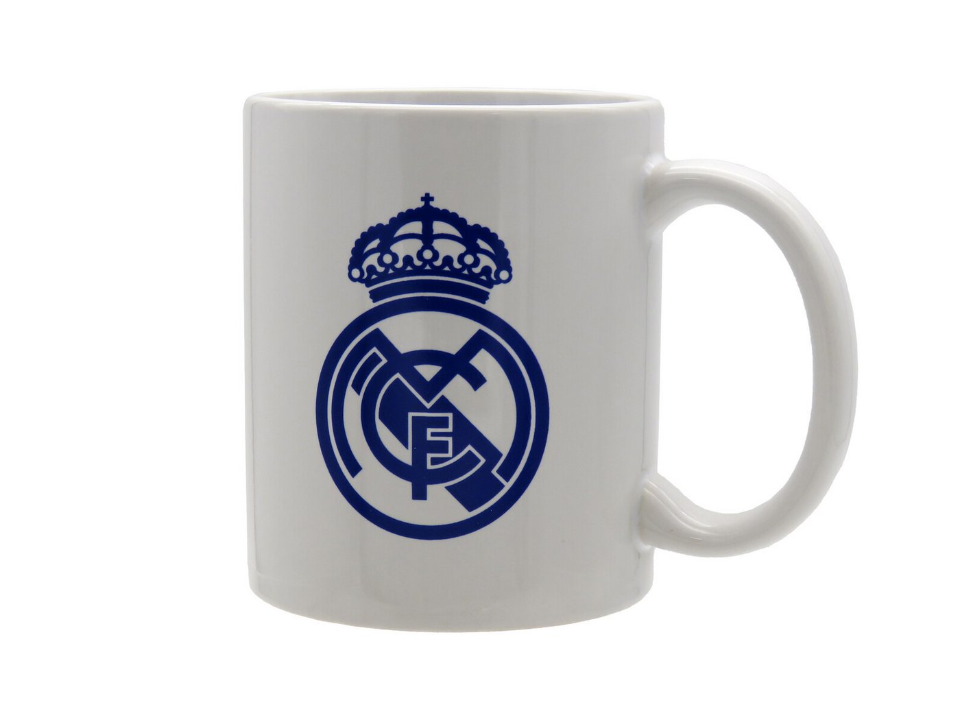 Real Madrid Trinkflasche Real Madrid Keramiktasse blaues Wappen Box Bild 3