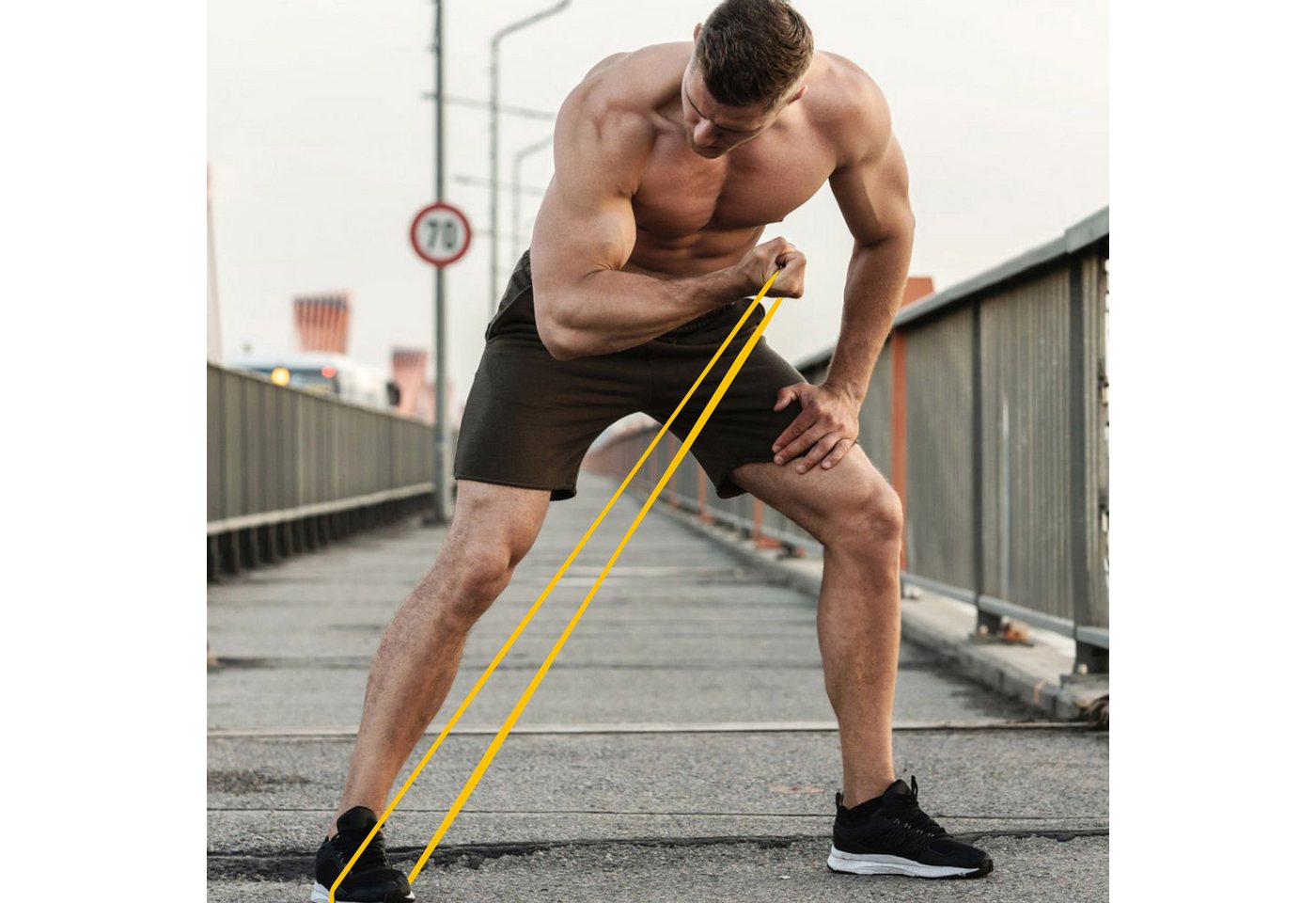 BlingBin Trainingsbänder 5 Stufen von Fitnessbänder Widerstandsbänder-Set für Training, Fitness, Workout und Physiotherapie für Damen und Herren