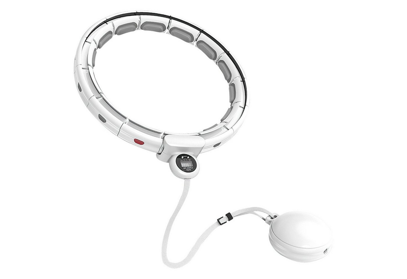 POPOLIC Hula-Hoop-Reifen Smart Hula Hoop mit 20 Segments,360° Massage, Leiser Bauchmuskelring, Abnehmbarer Hula-Hoop-Reifen, Fitnessgerät für entspanntes Training Bild 2