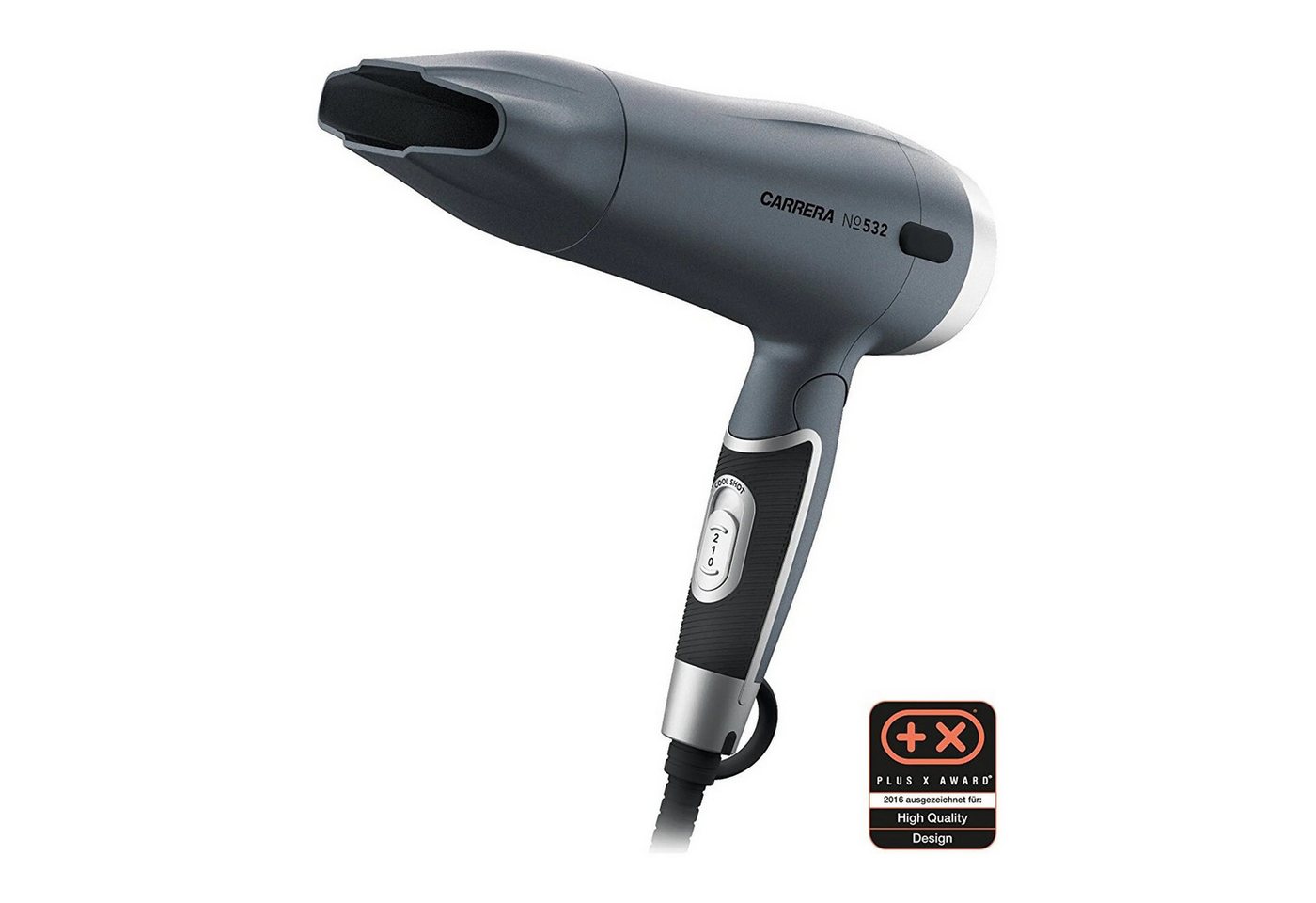 Carrera Beauty Reisehaartrockner Reise Haarföhn Ionenföhn, 1600 W, 1600 Watt Klappbar 2 Stufen Bild 4