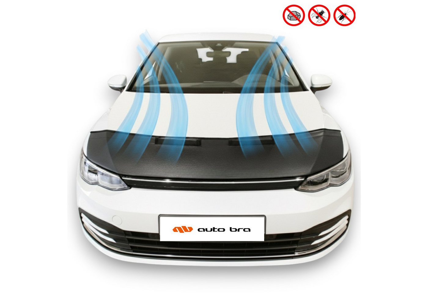 auto-bra Autoplane AB3-00547 Steinschlagschutz für VW Golf 8 ab 2019 Haubenbra