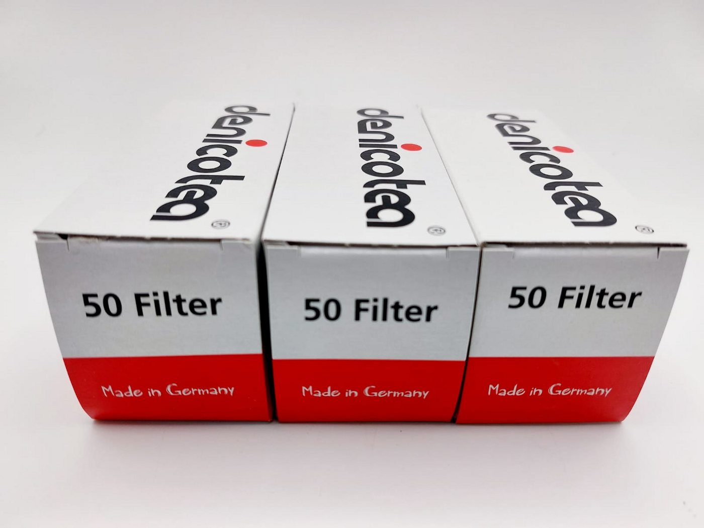 meytrade Aktivkohlefilter Denicotea Filter 3 x 50 Stück Zigaretten Spitzen Pfeife Zigarette, 150 Zigarettenspitzen