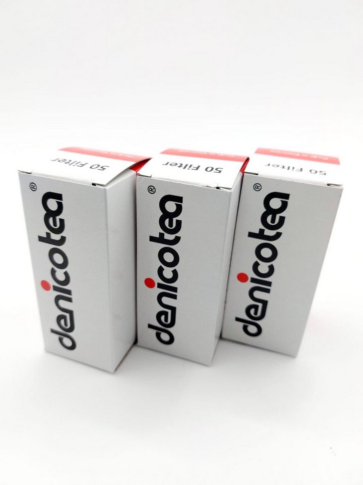 meytrade Aktivkohlefilter Denicotea Filter 3 x 50 Stück Zigaretten Spitzen Pfeife Zigarette, 150 Zigarettenspitzen Bild 2
