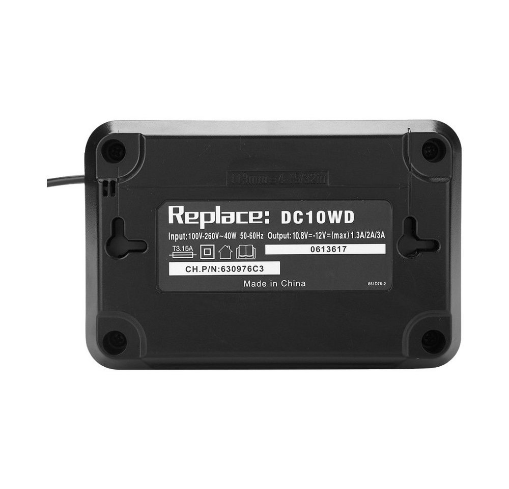 Trade-Shop Ladegerät 10,8V-12V passend für Makita BL1015 BL1040B BL1016 Akku-Ladestation (3000 mA, Geeignet für Li-Ion Akkus mit 10,8V und 12V / 2-Stufen Ladeprozess)