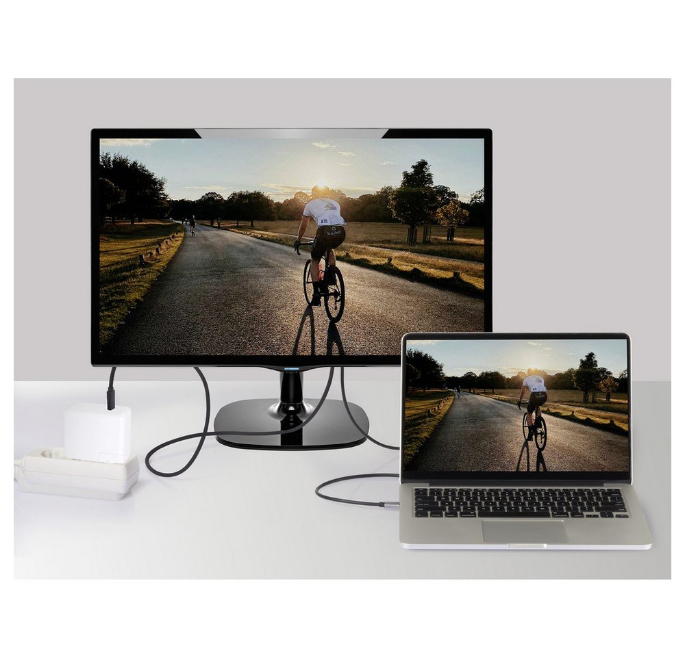 SpeaKa Professional SpeaKa Professional USB-C® / HDMI Adapterkabel USB-C® Stecker, HDMI-A HDMI-Kabel, (150.00 cm) Bild 3