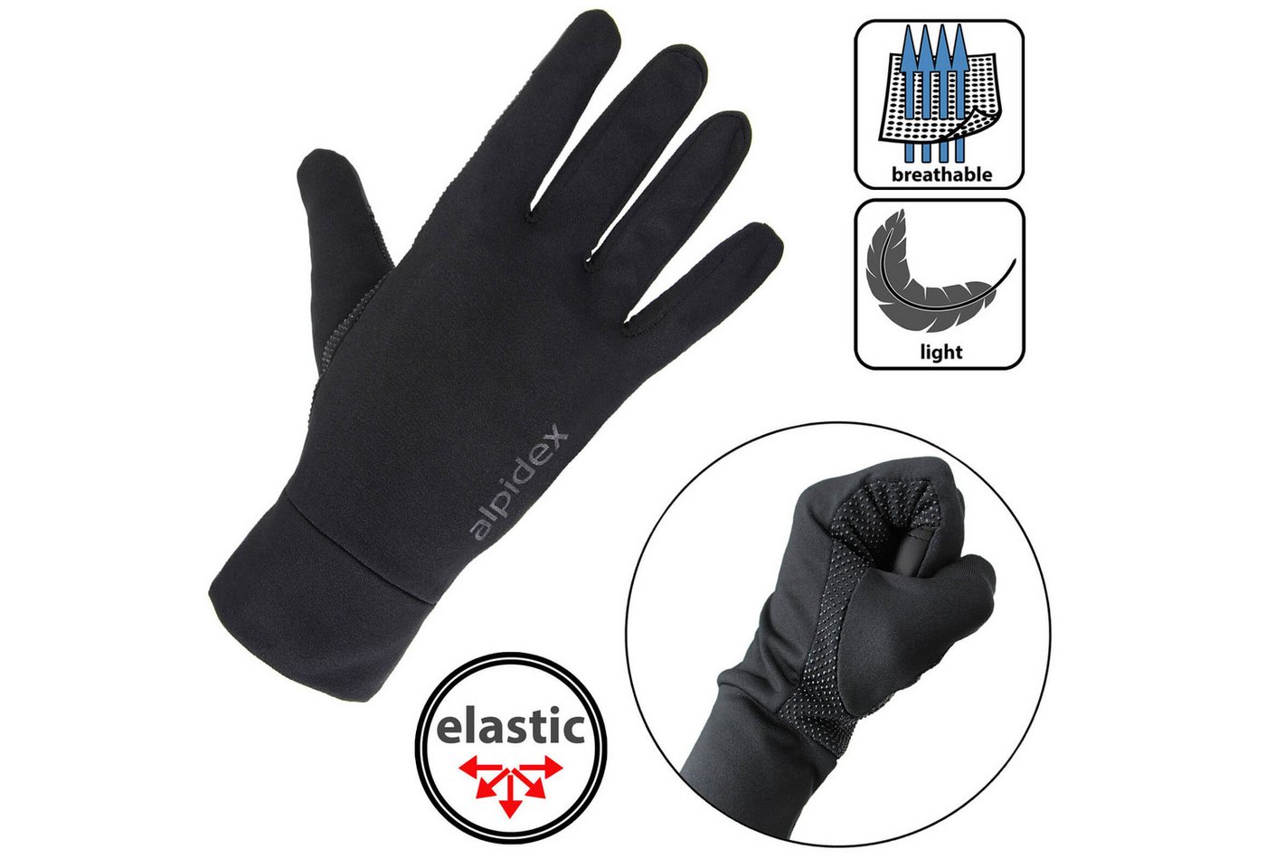 ALPIDEX Laufhandschuhe ALPIDEX leichte Sporthandschuhe Laufhandschuhe Bild 3