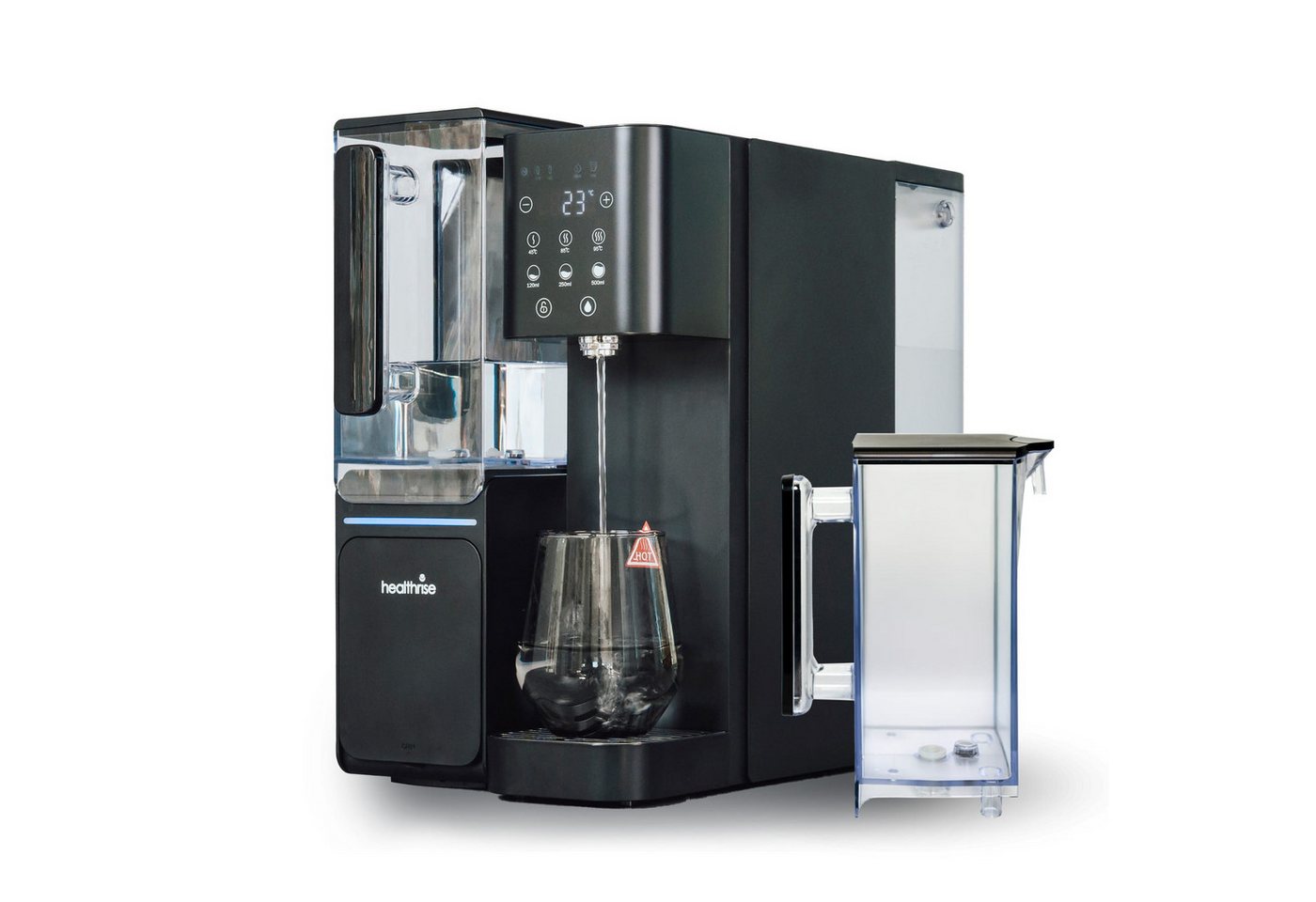 Health Rise Wasserfilter Pure Water Pro, Umkehrosmoseanlage, schwarz, extra Karaffe Bild 2
