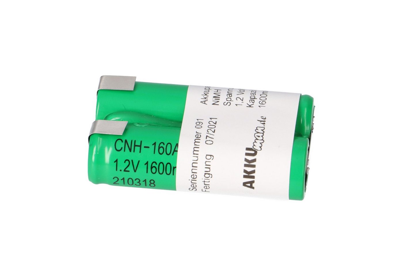 Akkupack 2,4V 1600mAh Spezial Industrie Akku AA Mignon Reihe Lötfahne Akku Bild 4
