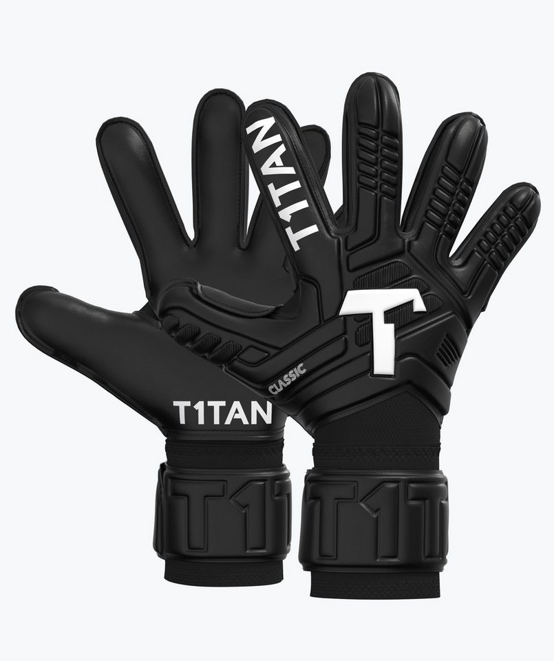 T1TAN Torwarthandschuhe Erwachsene Classic Black-Out Bild 3