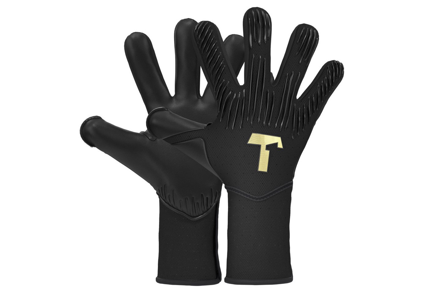 T1TAN Torwarthandschuhe Erwachsene Rebel Black-Out Bild 4
