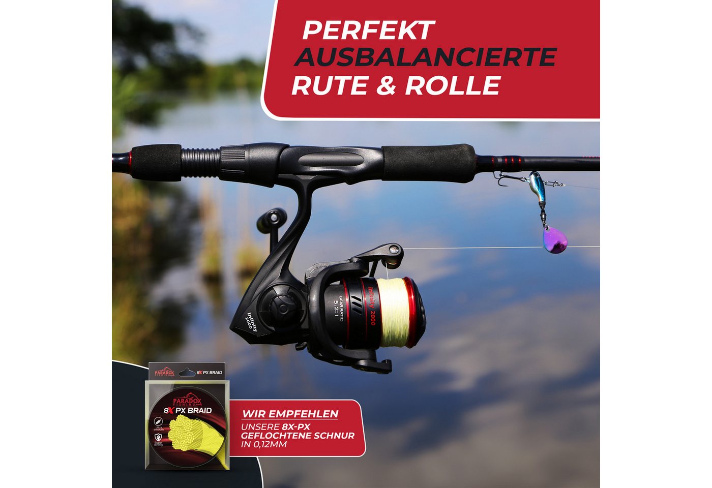 Paradox Fishing Spinnrolle Infinity 2000, 3000, 4000, 2000, 3000, 4000)