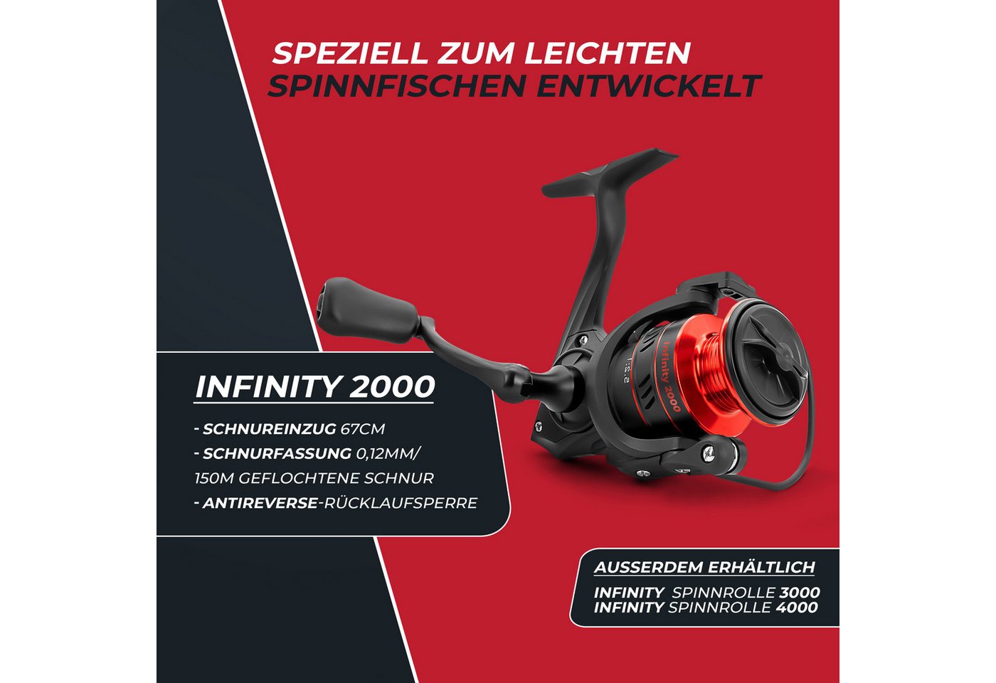 Paradox Fishing Spinnrolle Infinity 2000, 3000, 4000, 2000, 3000, 4000) Bild 2