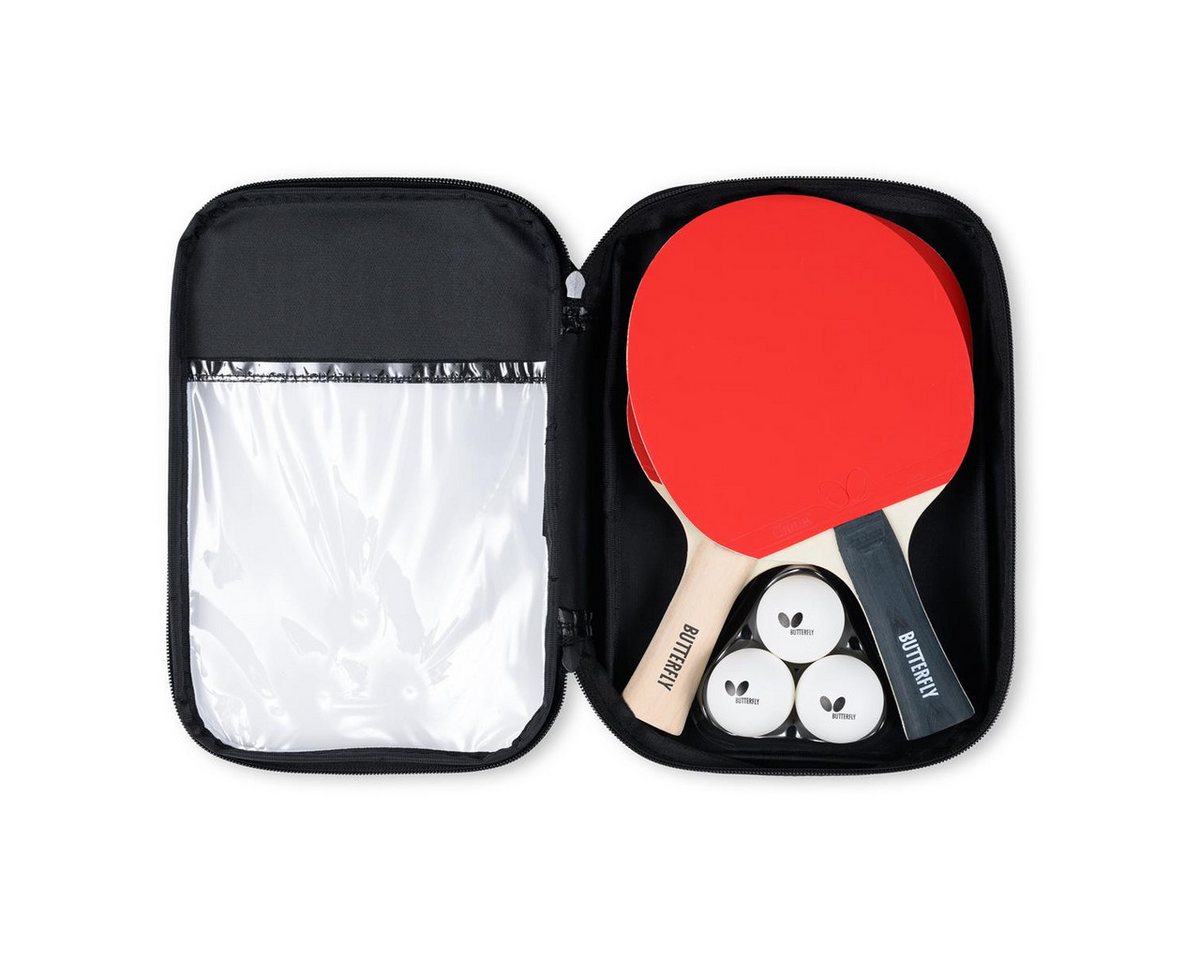 Butterfly Tischtennisschläger Tischtennisschläger Set EASY Pack of 2, Tischtennis Schläger Set Tischtennisset Table Tennis Bat Racket
