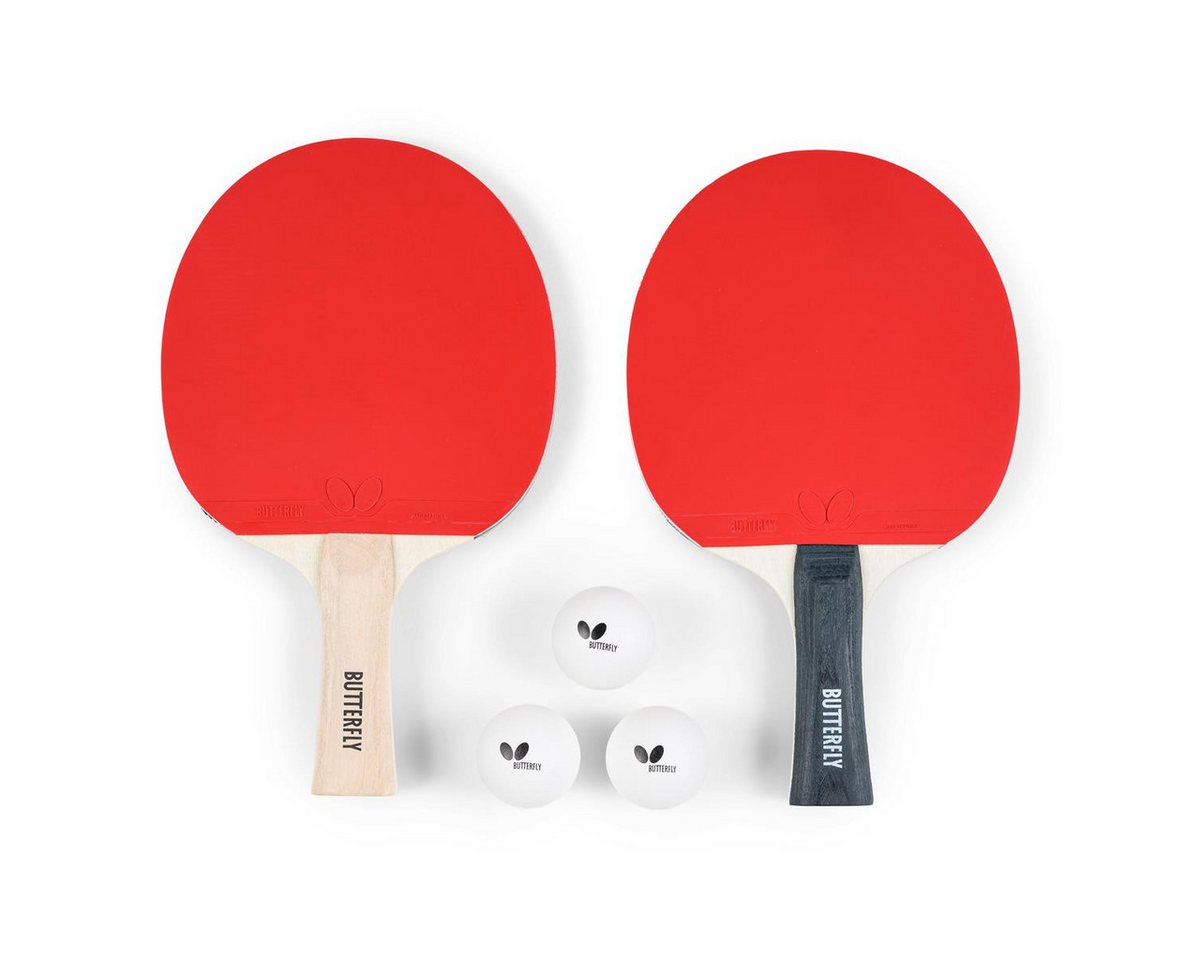 Butterfly Tischtennisschläger Tischtennisschläger Set EASY Pack of 2, Tischtennis Schläger Set Tischtennisset Table Tennis Bat Racket Bild 2