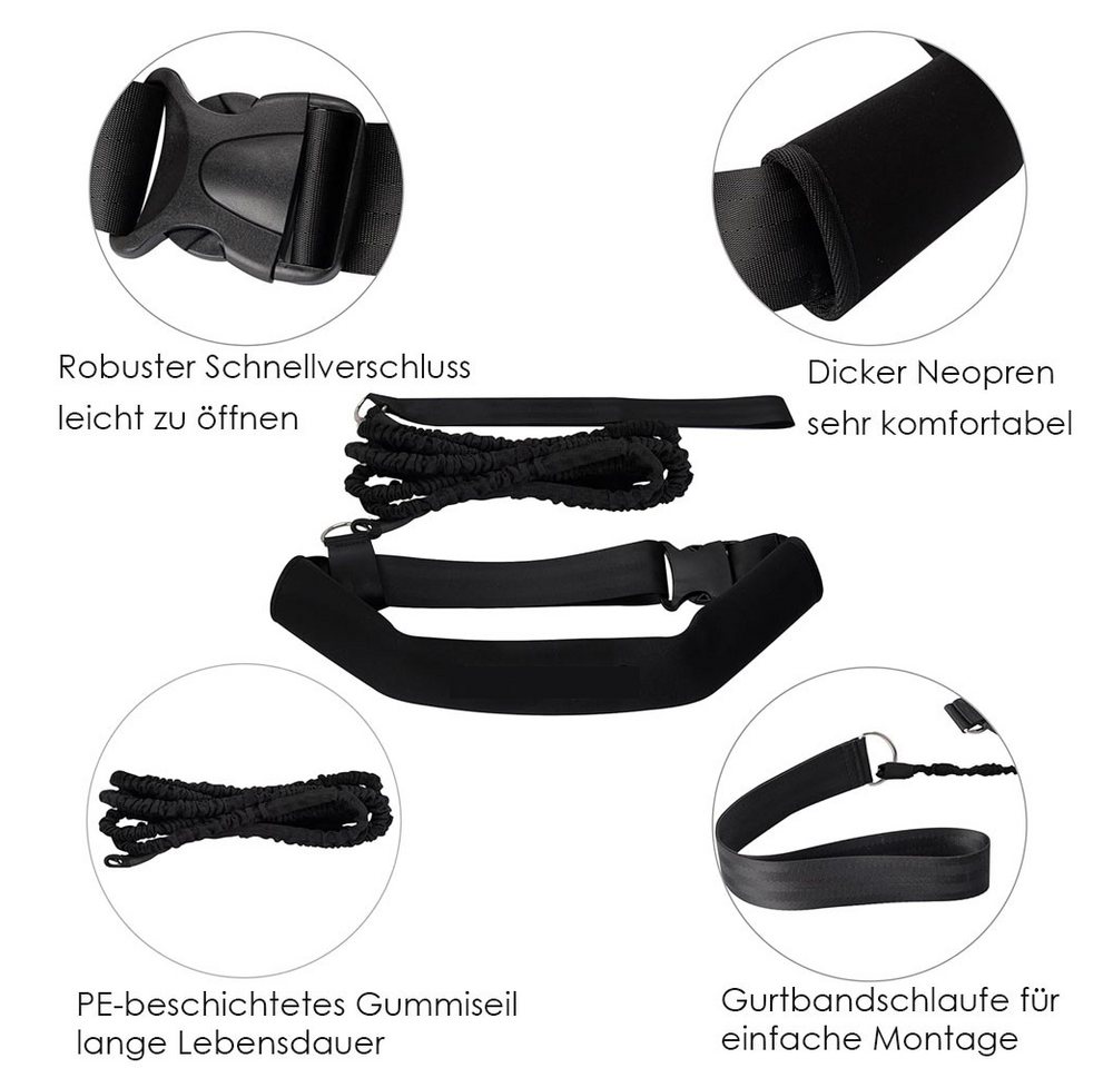 AFKSMILE Schwimmgürtel Schwimmgurt für Pool 3.5M Einstellbare Schwimmwiderstand Gürtel, Schwimmhilfe Schwimmtrainer Gürtel Leine für Kinder Erwachsene Bild 3