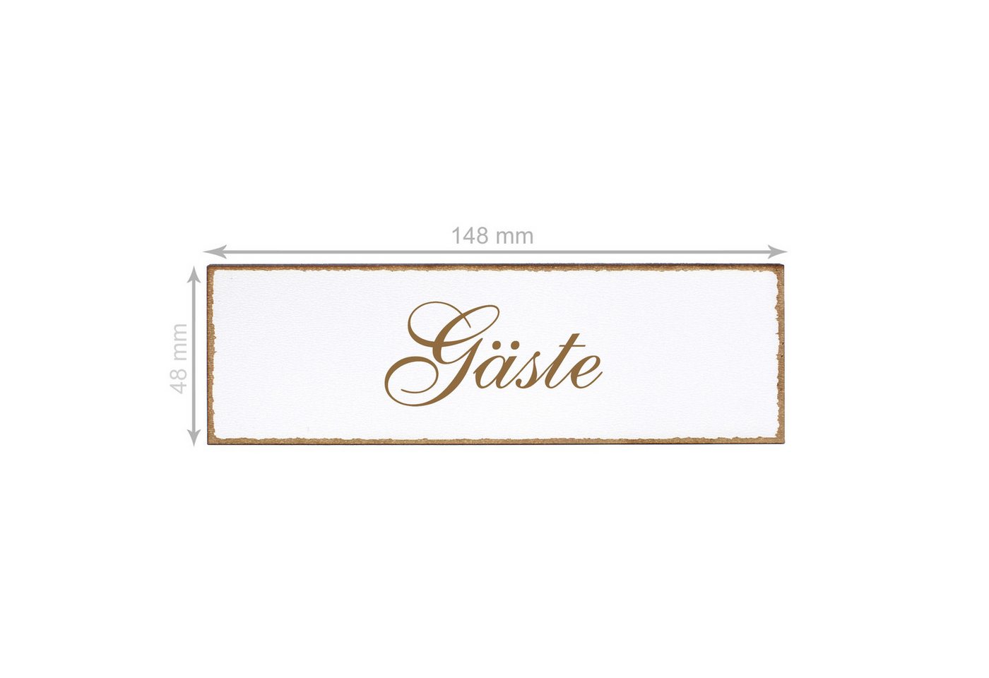 Dekolando Hinweisschild Türschild - Gäste - Schild 150 x 50 mm - Schilder Türschilder Bild 4