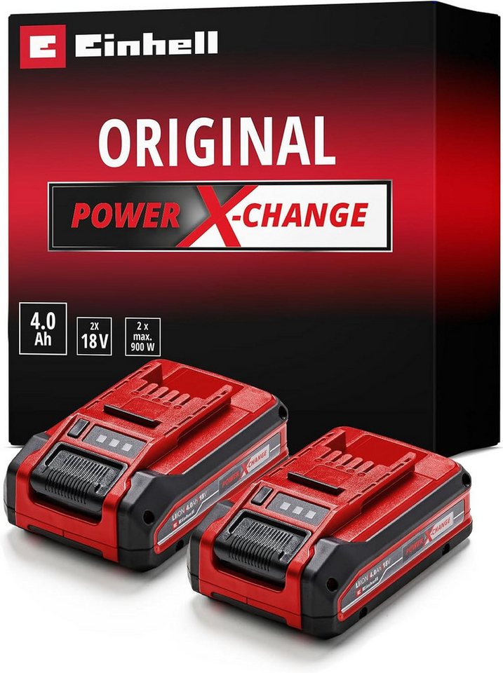Einhell EINHELL 18V Ersatzakku PXC-Twinpack 4.0 AhPower Plus 2er Pack Akku-Set (2 St)