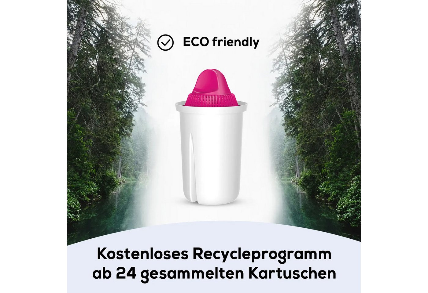 PerloPur Kalk- und Wasserfilter Classic Magnesium Filterkartuschen AquaMag Pack 12, Zubehör für Brita Classic u. PearlCo Classic Bild 3