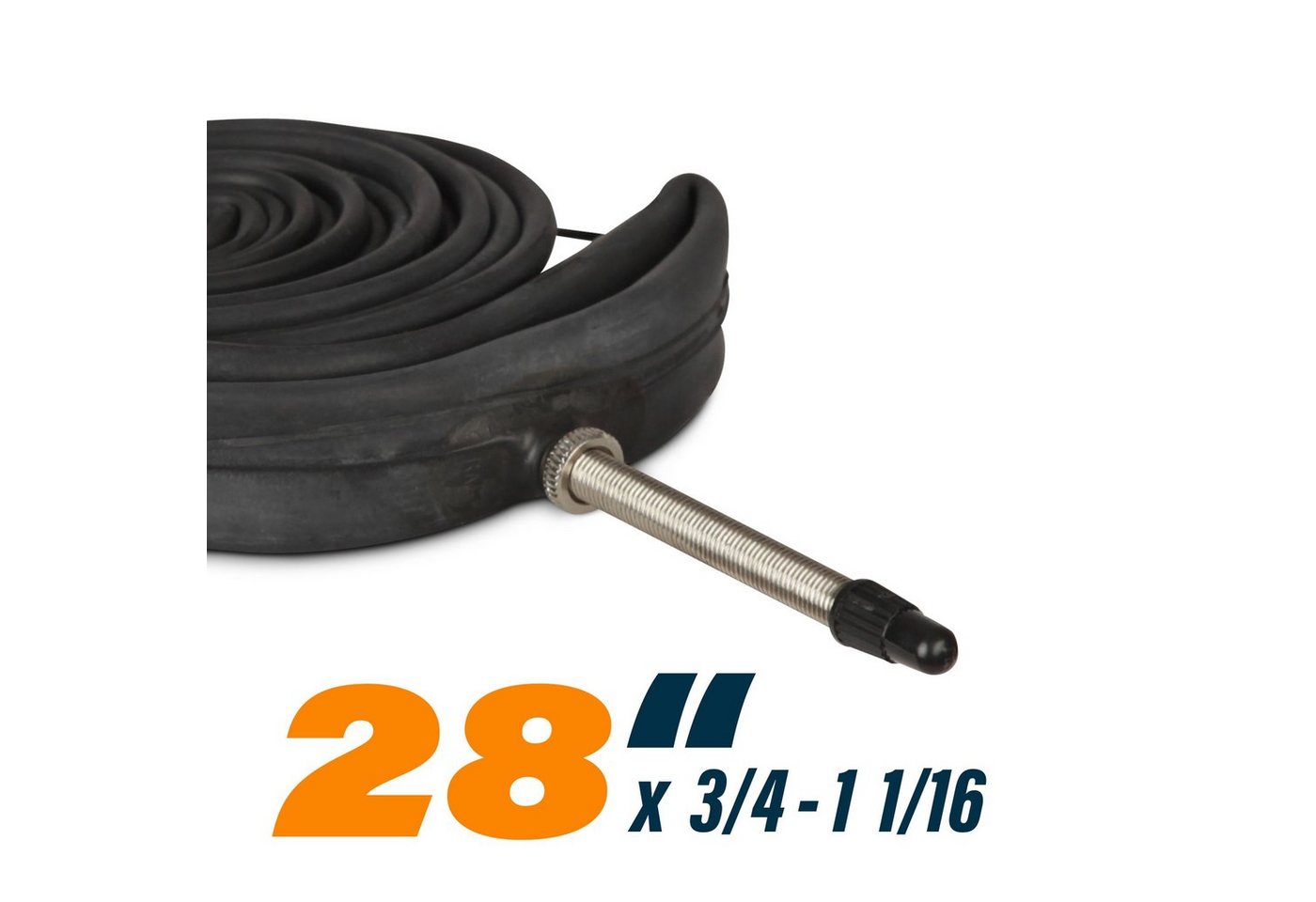 Bestlivings Fahrradschlauch vers. Schlauchgrößen 12 - 29 Zoll, 28 Zoll, (1-St., ETRTO-Norm: 18/25 - 622/635), Fahrradschlauch (Sclaverand Ventil) - 28 Zoll Innenschlauch Ersatz Bild 3