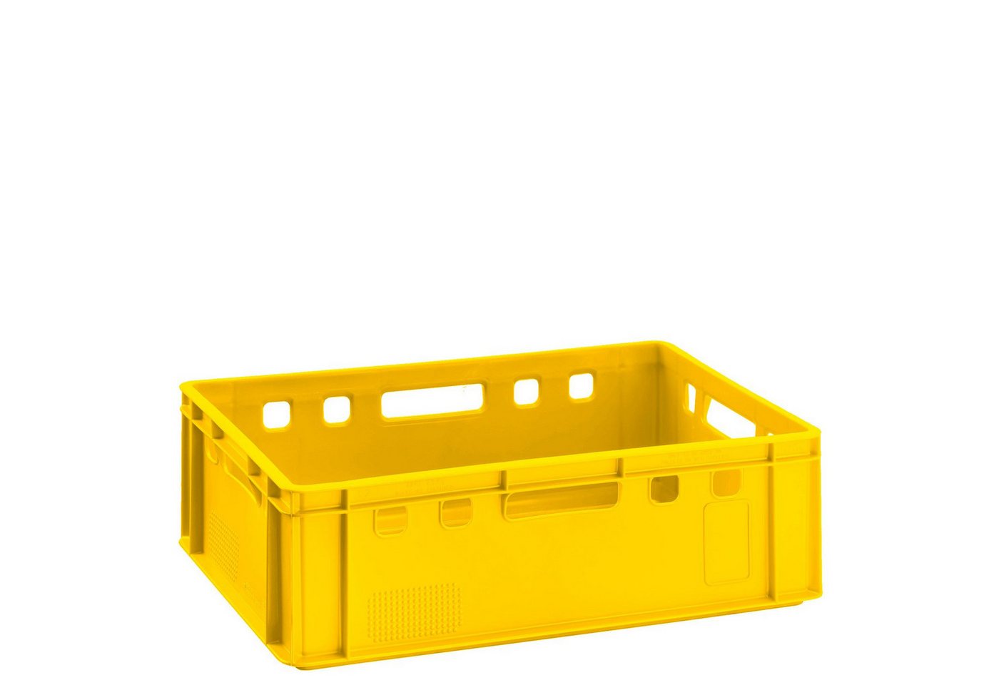 BURI Transportbehälter Fleischkiste E2 gelb Lagerkiste Eurobox lebensmittelecht stapelbar, (1-St) Bild 4