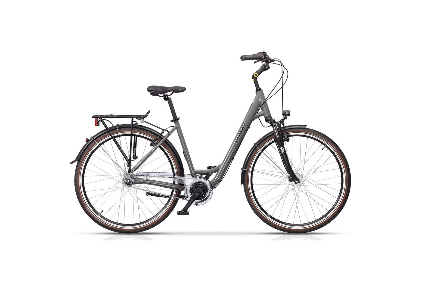 Airtracks Cityrad 28 Zoll Damen City Fahrrad CITERRA SL2 WAVE / LOW STEP Bike, 7 Gang Shimano NEXUS Schaltwerk, Nabenschaltung, (Shimano Nexus 7), Grau - Rahmenhöhen 45cm 50cm 55cm - Modell 2026 Bild 3
