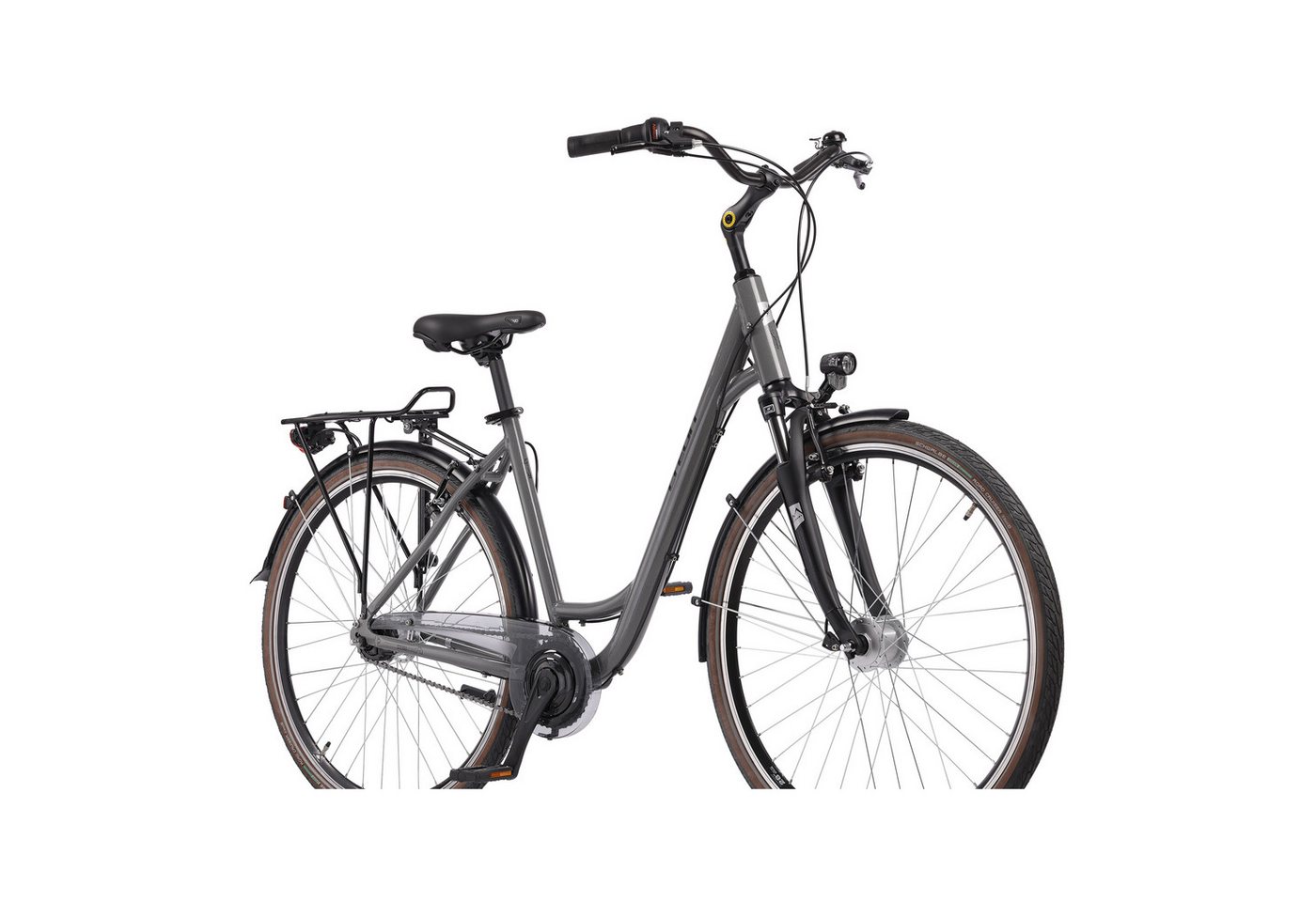 Airtracks Cityrad 28 Zoll Damen City Fahrrad CITERRA SL2 WAVE / LOW STEP Bike, 7 Gang Shimano NEXUS Schaltwerk, Nabenschaltung, (Shimano Nexus 7), Grau - Rahmenhöhen 45cm 50cm 55cm - Modell 2026 Bild 4