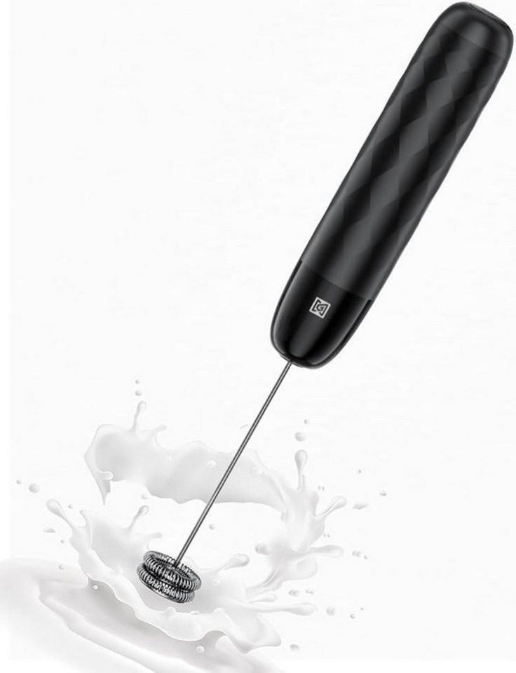 Maestri House Milchaufschäumer Mini Wiederaufladbarer Milchaufschäumer kein Ständer, abnehmbarer Edelstahl-Schneebesen, Mini-Mixer für Matcha Bild 2