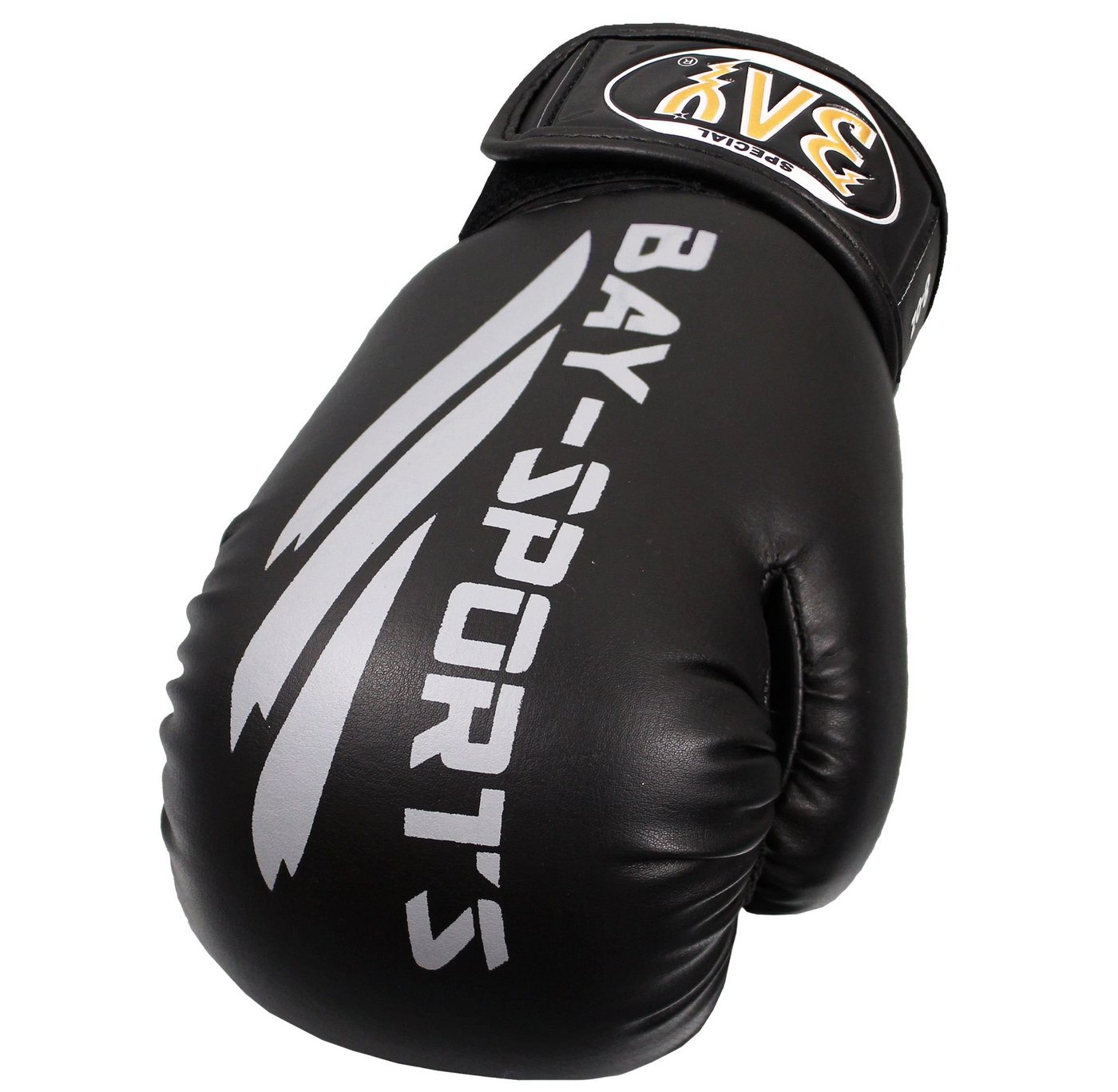 BAY-Sports Boxhandschuhe Black Or Black Box-Handschuhe schwarz Boxen Kickboxen Thai Boxen, Edles, vollständig schwarzes Design, Matt / Glänzend Bild 3