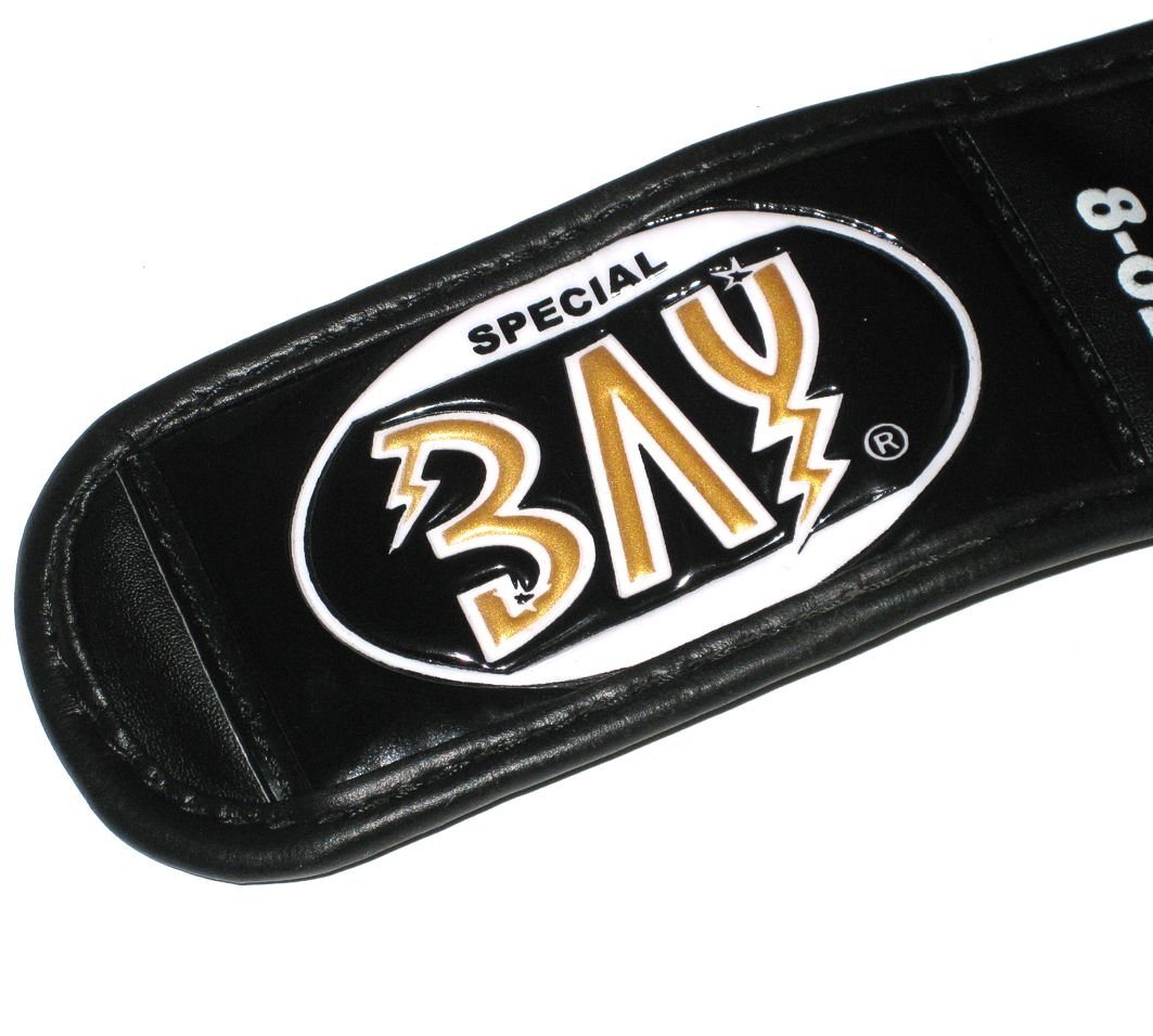 BAY-Sports Boxhandschuhe Black Or Black Box-Handschuhe schwarz Boxen Kickboxen Thai Boxen, Edles, vollständig schwarzes Design, Matt / Glänzend Bild 5