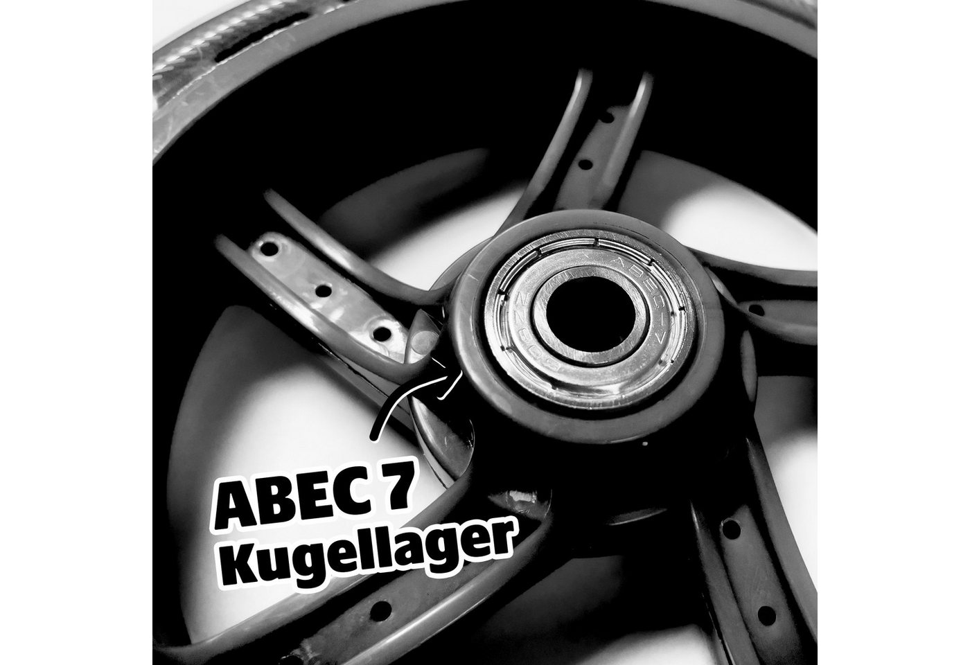 Apollo Cityroller Ersatzräderset Pro Wheels für City Scooter 145 mm - Wheel Set, LED Wheels Bild 2