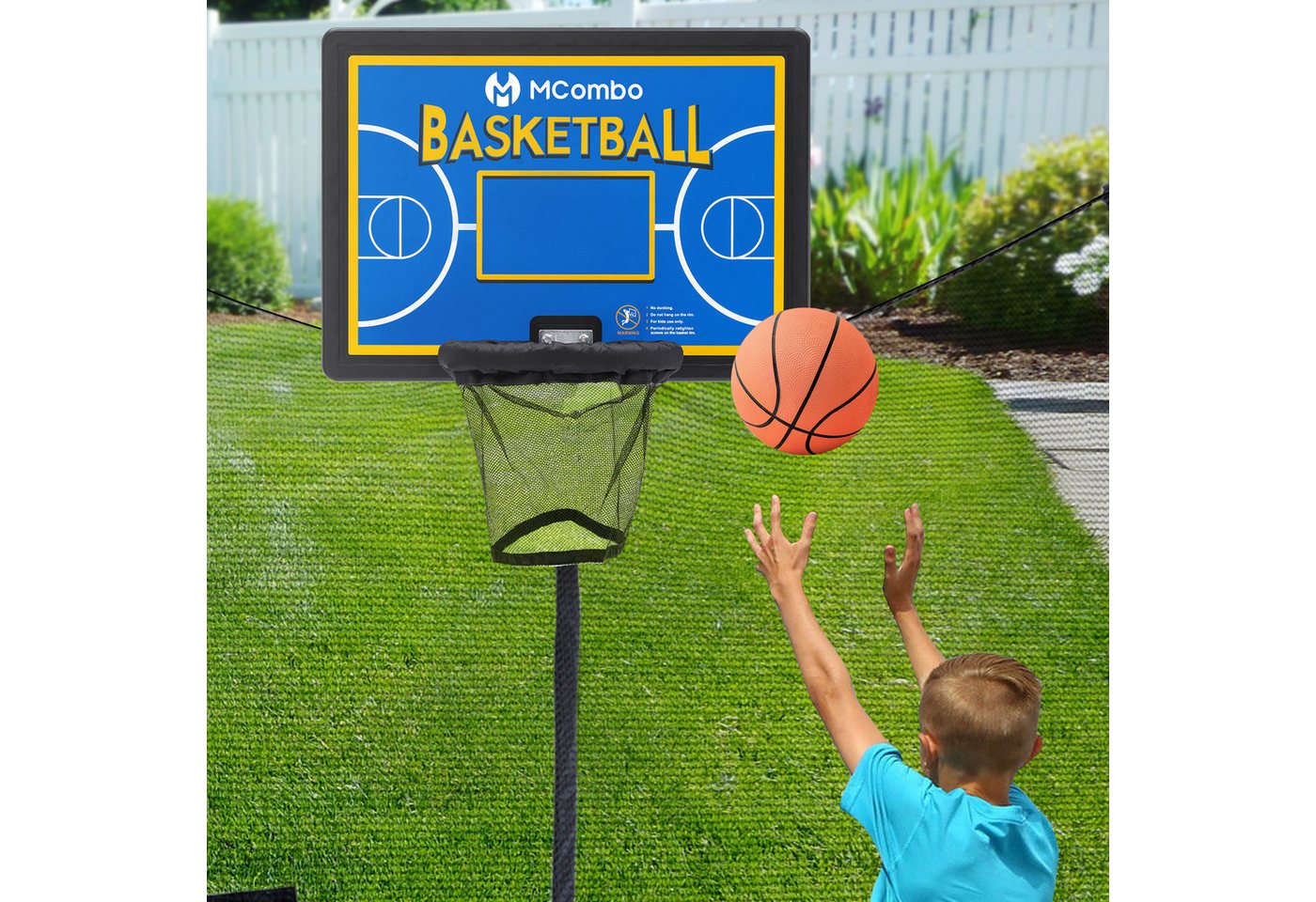 MCombo Kindertrampolin M MCombo Trampolin basketballkorb, Trampolin Zubehör Set, 31 cm, U-Halterungen Bild 3