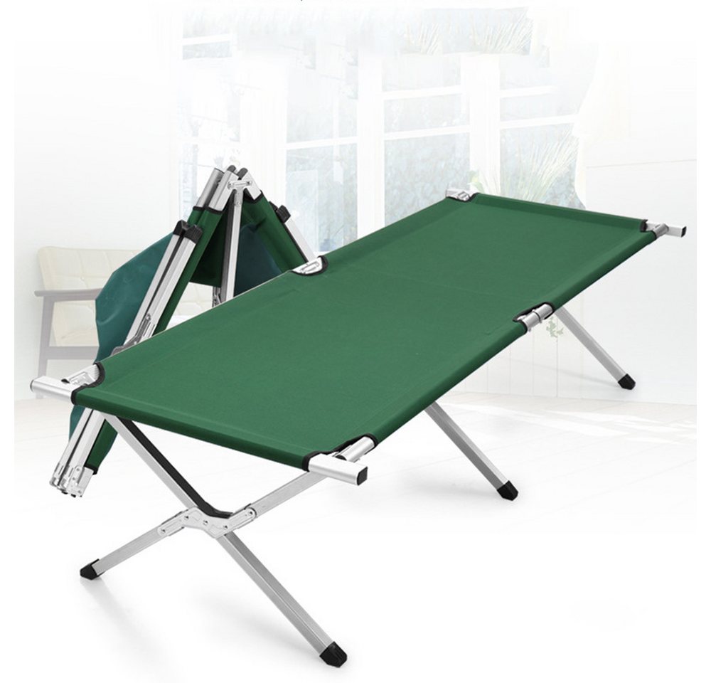 JEOBEST Feldbett Campingbett Klappbett Campingliege Gästebett aus Aluminium (1-St., Campingliege) Perfekt für Garten, Zelten, Wanderung Bild 3