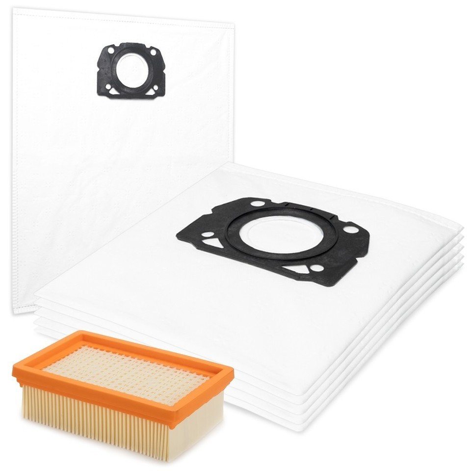 PRIMEBAG Staubsaugerbeutel 5 Filtertüten 1 Filter für Kärcher WD 5 Control 25 5 22 passe Bild 5