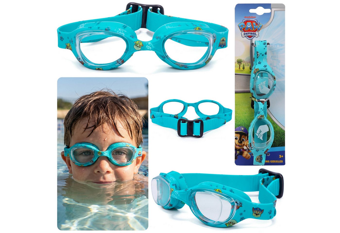 PAW PATROL Schwimmbrille Paw Patrol Schwimmbrille Kinder, Anti-Fog, Silikon, verstellbar Bild 3