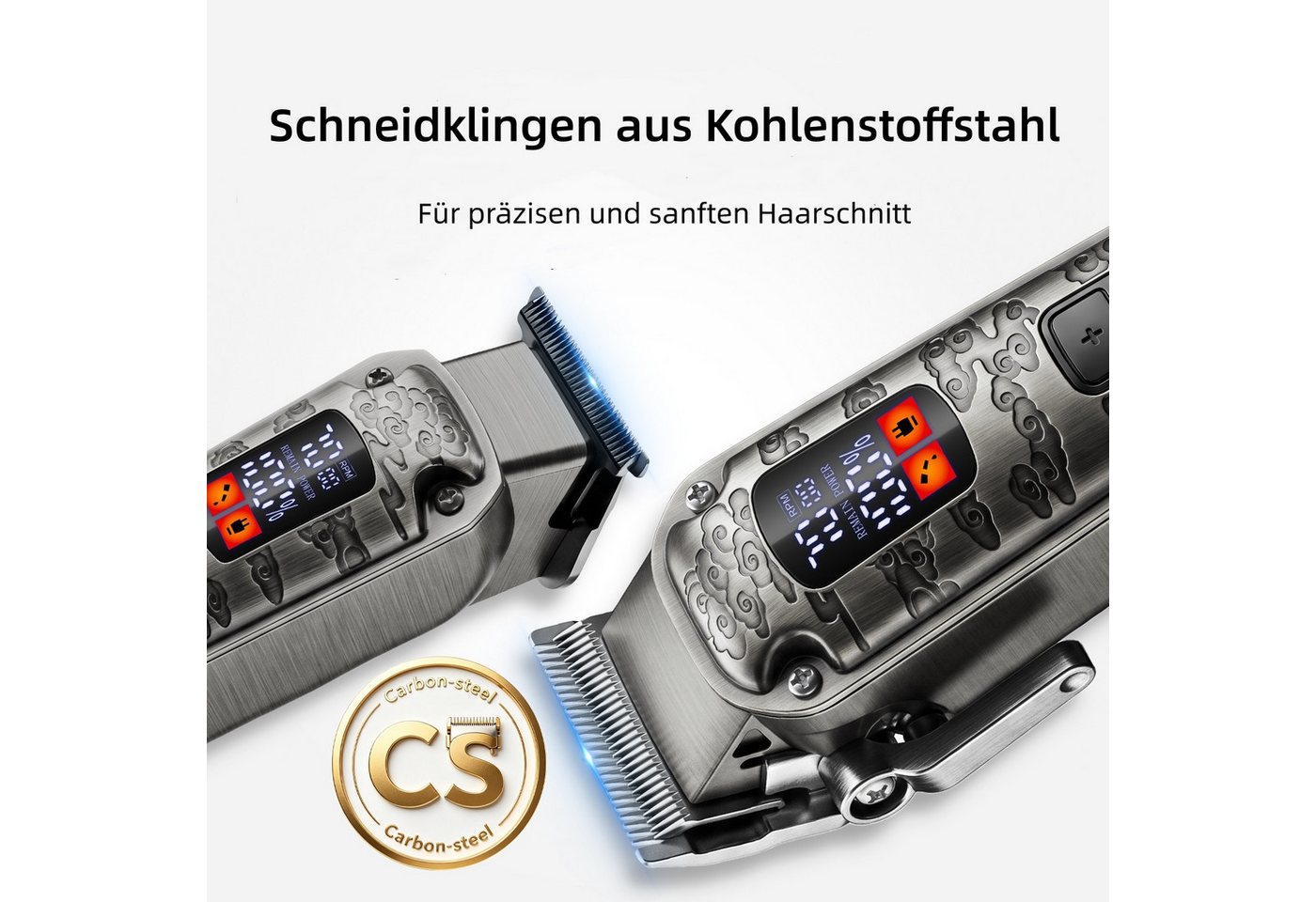 HATTEKER Haarschneider HT-862, Barttrimmer, Profi Haarschneideset, inkl. Aufbewahrungstasche Bild 5