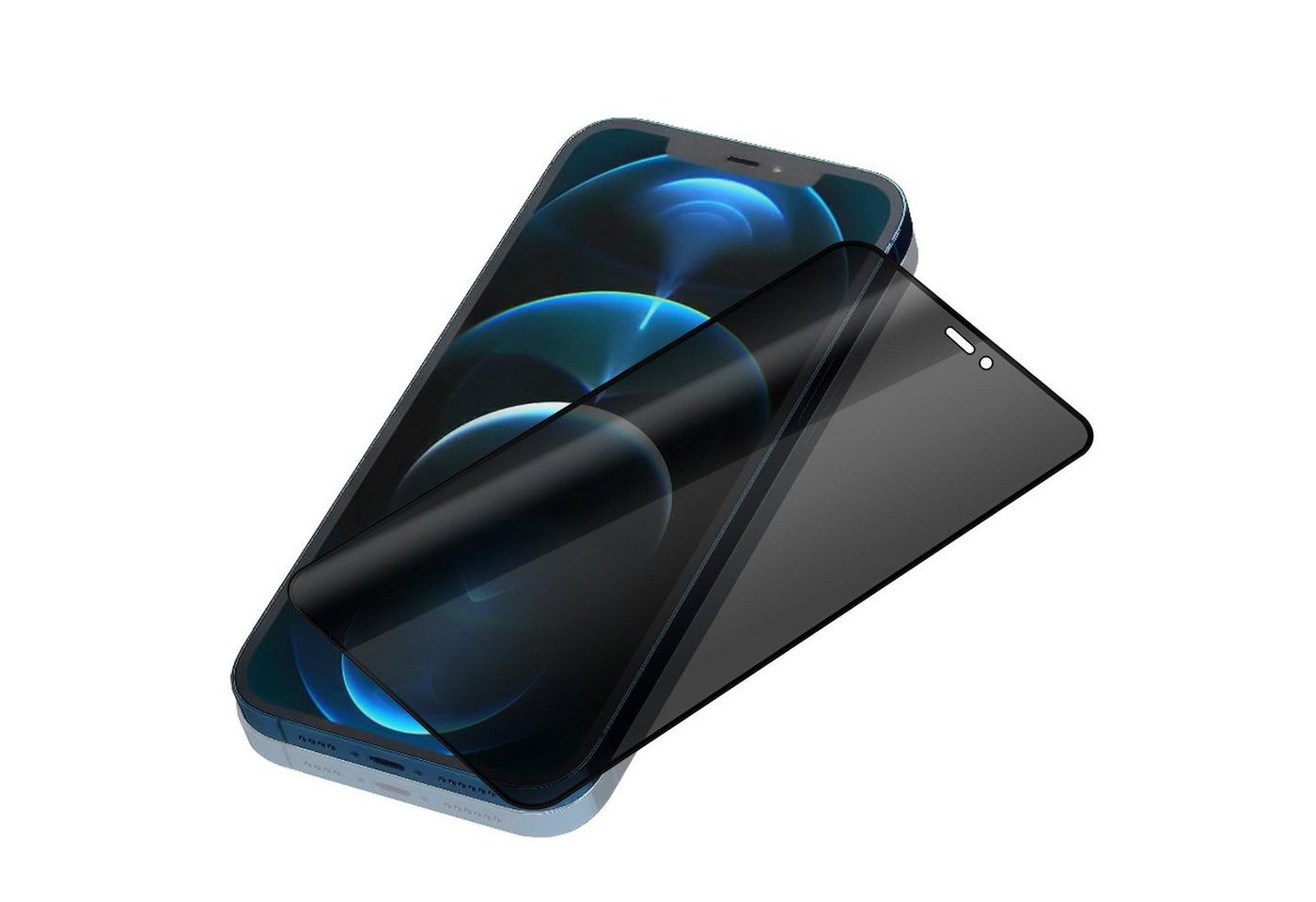 Numerva Schutzfolie Panzer Folie Echt Glas Folie für Samsung Galaxy S24 Ultra, (1x Schutzfolie 2x Reinigungstücher), Anti Spy Schutzfolie Blickschutz Glasfolie Sichtschutzfolie Bild 2