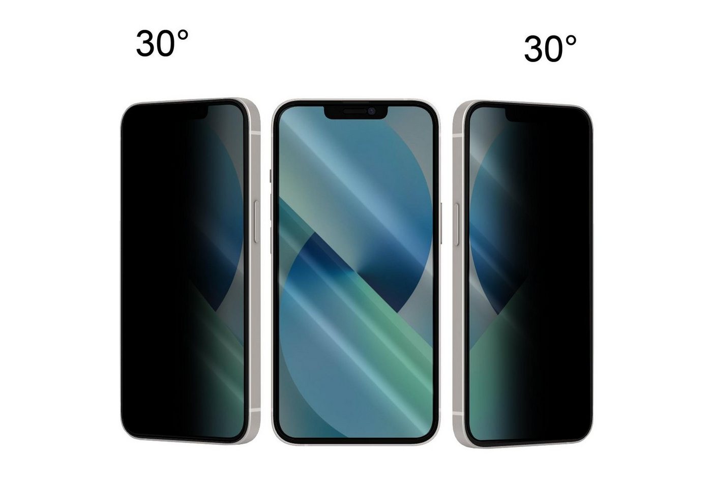 Numerva Schutzfolie Panzer Folie Echt Glas Folie für Samsung Galaxy S24 Ultra, (1x Schutzfolie 2x Reinigungstücher), Anti Spy Schutzfolie Blickschutz Glasfolie Sichtschutzfolie Bild 3