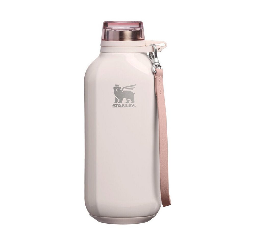 STANLEY Trinkflasche Clutch Bottle 0,47 l Rose Quartz, Clutch Bottle, 0,47 l, Recycelter 18/8-Edelstahl, beige Bild 2