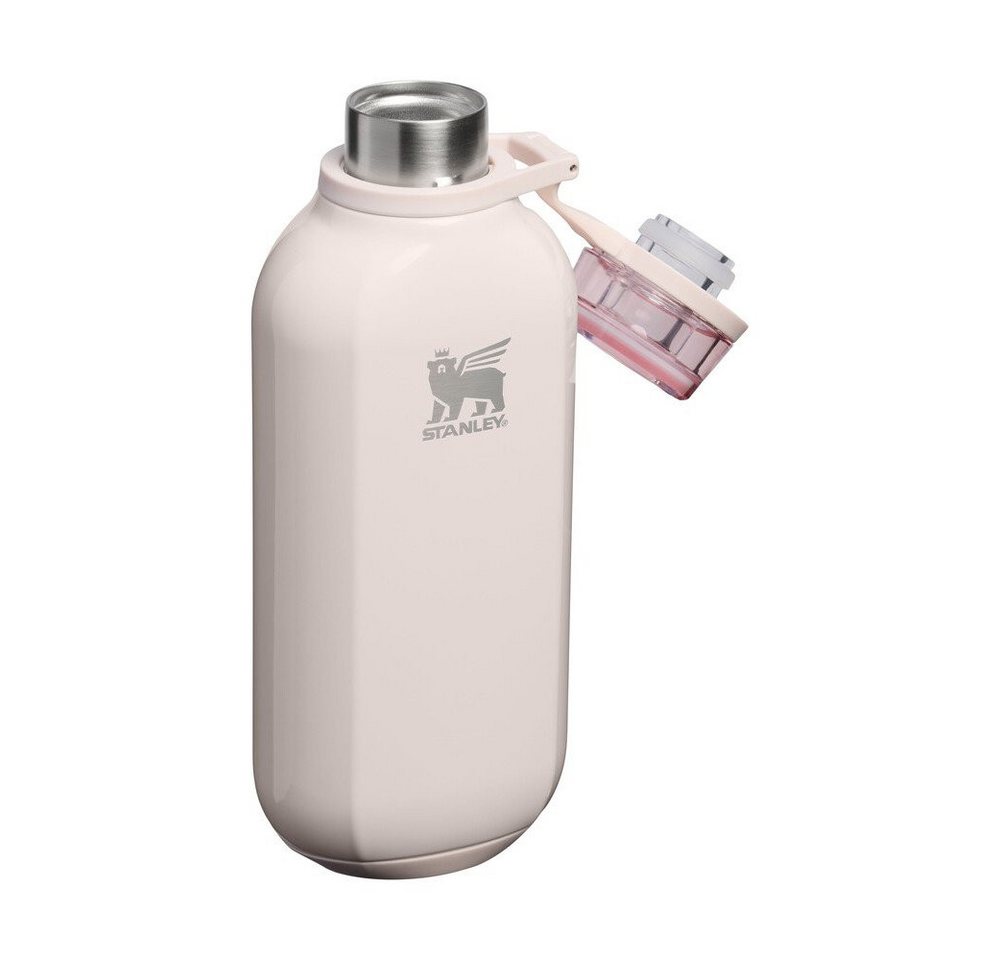 STANLEY Trinkflasche Clutch Bottle 0,47 l Rose Quartz, Clutch Bottle, 0,47 l, Recycelter 18/8-Edelstahl, beige Bild 5