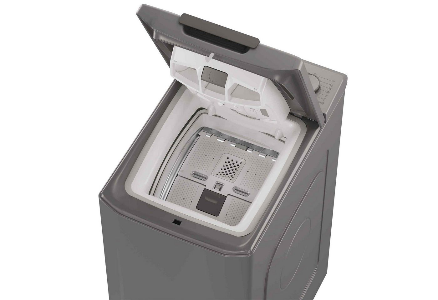 Hoover Waschmaschine Toplader THOSQ286TMR5-S, 8 kg, 1200 U/min, Temperatur wählbar (0-90 °C), Schnelles & Sicheres Beladen Bild 2