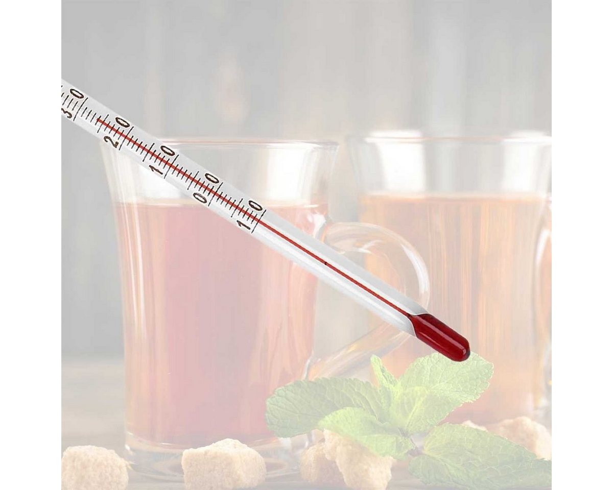 Lantelme Kochthermometer 24cm Teethermometer Glas Tee Teewasser Teekanne Thermometer, 1-tlg., Wasserthermometer Teewasserkontrolle für den Teegenuß Bild 3