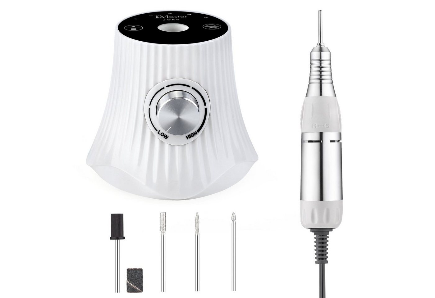 JCMaster Maniküre-Pediküre-Set, Touch Gelnägel Nagelfräser 30000RPM 4x Bits