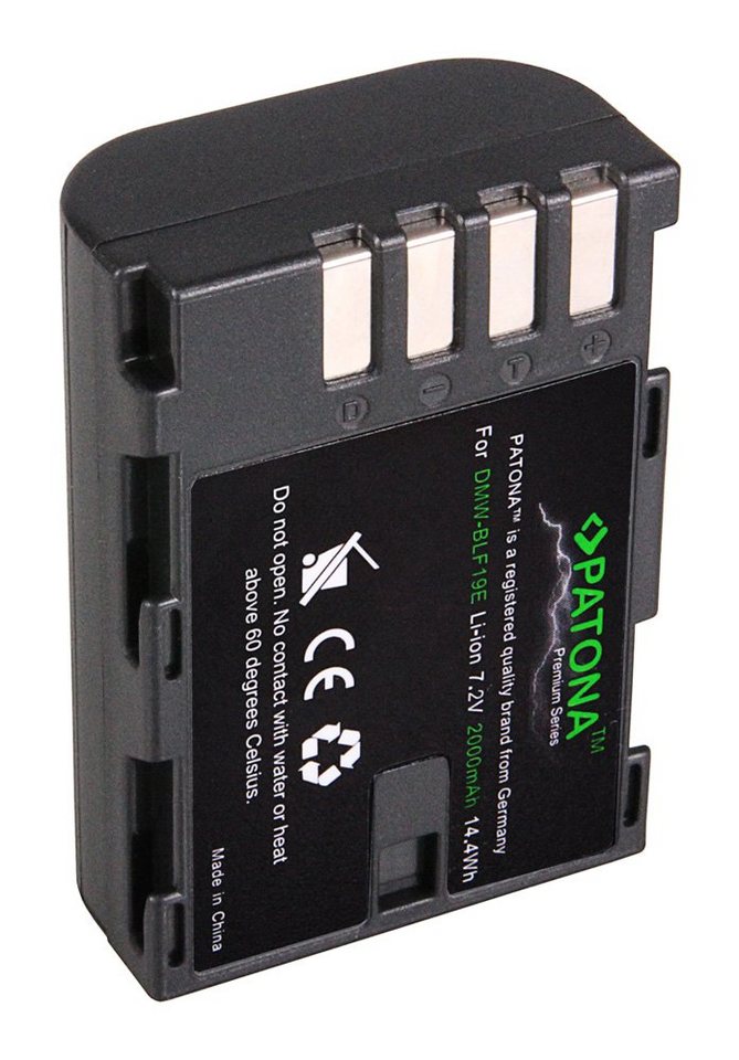 Patona Akku für die Panasonic Lumix GH5 GH4 und G9, kompatibel mit Panasonic Kamera-Akku DMW-BLF19/BLF19E 2000 mAh Bild 4